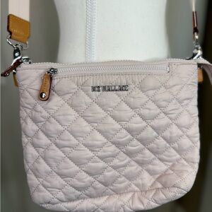 MZ Wallace Quilted Rose Pink Metro Scout Crossbody Bag